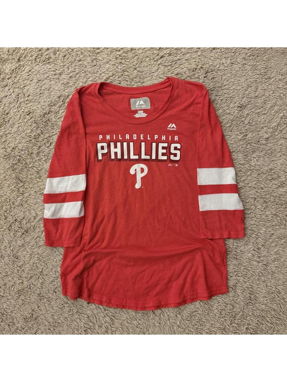 Majestic Athletic Philadelphia Phillies red long sleeve1